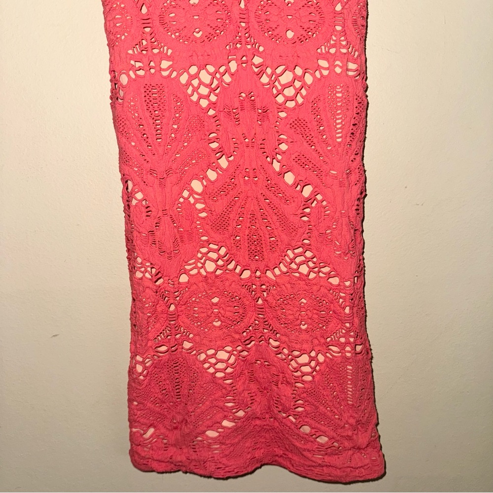 Intimately Free People Coral Lace Medallion Seamless Bodycon Dress Size XS/S - Picture 4 of 7